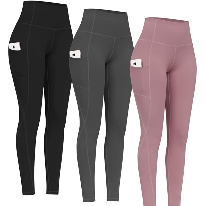 Pantaloni sportivi a vita alta da donna