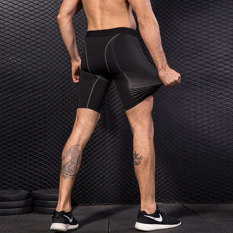 Pantaloncini sportivi a compressione da palestra da uomo